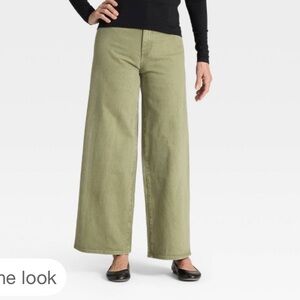 Women's High-Rise Sailor Wide Leg Ankle Jeans